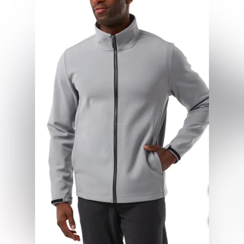 32 Degrees Heat Men’s Full Zip Up Jacket Standard Fit Gray